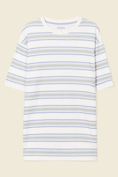 T-shirt manches courtes ecru homme