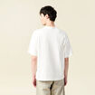 T-shirt oversize en coton ecru homme