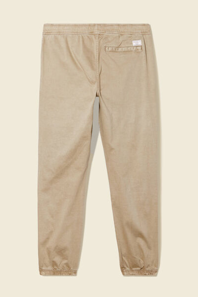 Pantalon battle élastiqué vert kaki homme