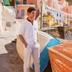 Chemise manches courtes tricot ecru homme