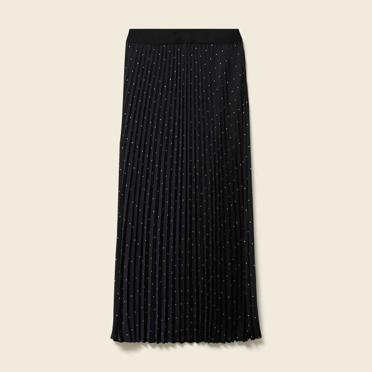 Jupe satin&eacute;e noir femme