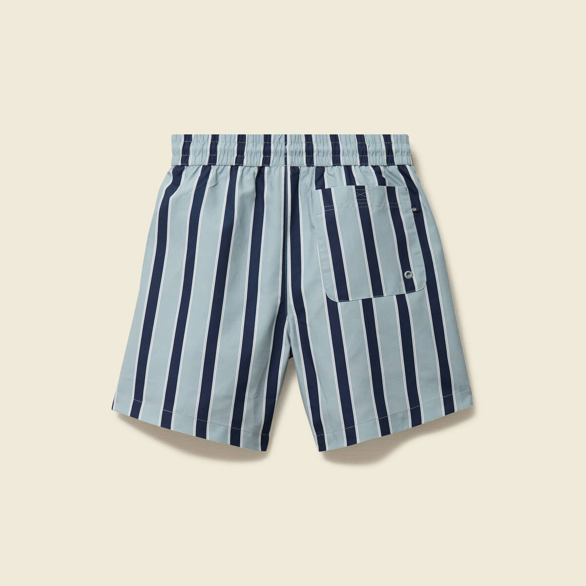 Maillot de bain ray&eacute; doubl&eacute; bleu gris homme
