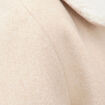 Blouson court oversize col sherpa creme femme