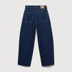 Jeans loose en coton denim brut clean femme