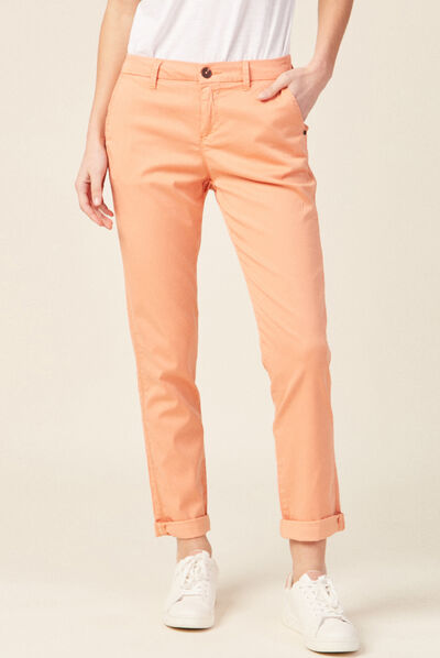 Pantalon chino Instinct rose clair femme