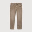 Jeans straight longueur 32 denim denim beige homme