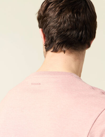 T-shirt éco-responsable vieux rose homme