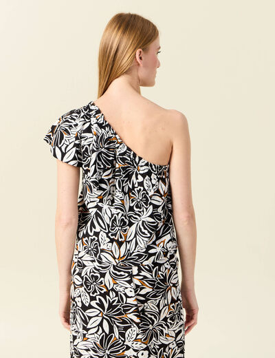 Blouse asymétrique noir femme