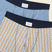 Pack de 2 boxers bleu gris homme