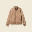 Blouson zippé col montant taupe homme