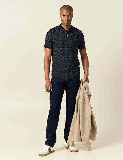 Polo éco-responsable noir homme