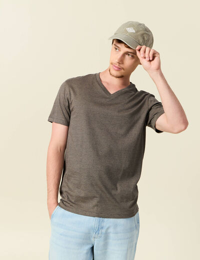 T-shirt manches courtes homme bleu marine homme