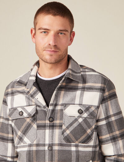 Surchemise éco-responsable gris foncé homme