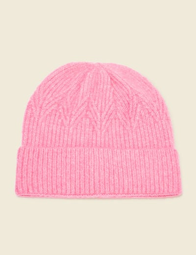 Bonnet éco-responsable rose fushia femme