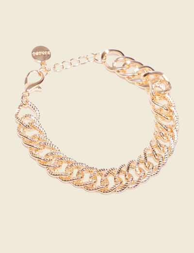 Bracelet chaîne couleur or femme