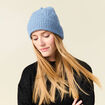 Bonnet éco-responsable bleu ciel femme