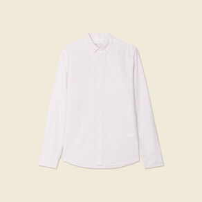 Chemise manches longues rose pastel homme