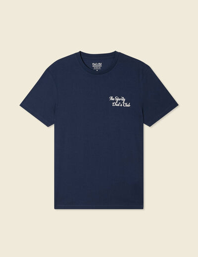 T-shirt manches courtes bleu marine homme