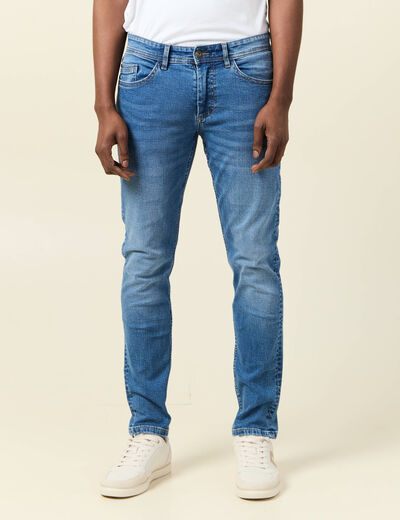 Jeans slim longueur 32 denim stone homme
