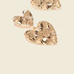 Boucles d'oreilles pendantes couleur or femme