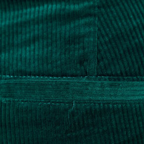Pantalon chino velours côtelé vert canard femme