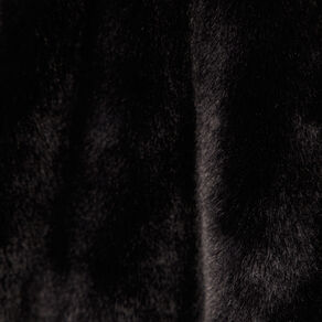 veste droite fausse fourrure noir femme Veste droite fausse fourrure noir femme