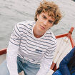 T-shirt en coton ecru homme
