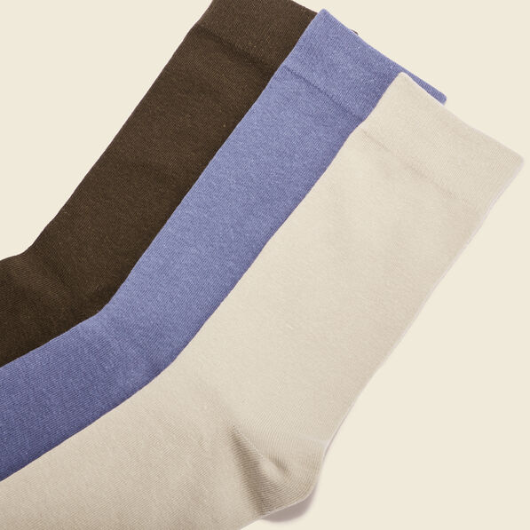 Lot 3 paires de chaussettes homme unies marron homme
