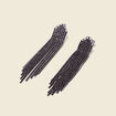 Boucles d'oreilles pendantes noir femme