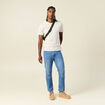 T-shirt manches courtes beige homme