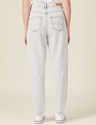 Jeans slouchy denim snow bleu femme