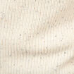 Pull col rond manches longues en coton ecru homme