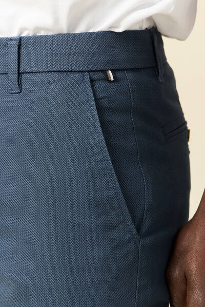 Pantalon slim Instinct chino bleu gris homme