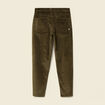 Pantalon droit en velours longueur 32 taupe homme