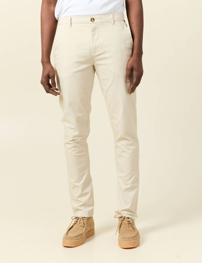 Pantalon slim Instinct chino gris homme