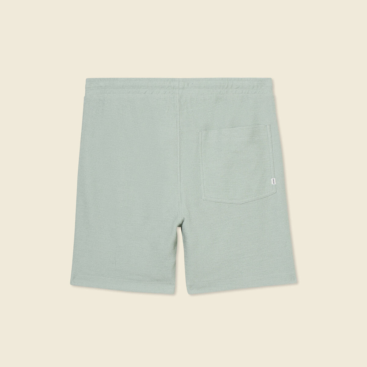 Short droit avec cordon vert olive homme
