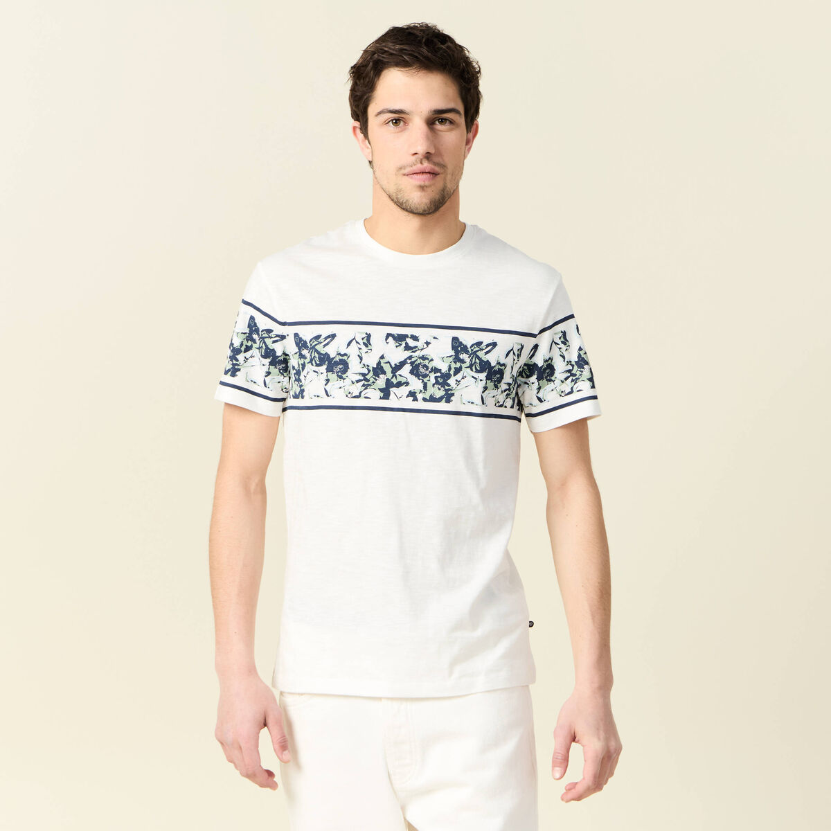 T-shirt éco-responsable bleu ciel homme