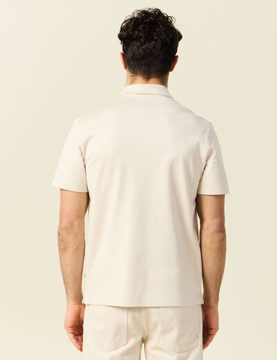 Polo manches courtes sable homme