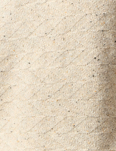 Pull manches longues beige homme