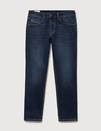 Jeans straight longueur 30 denim brut homme