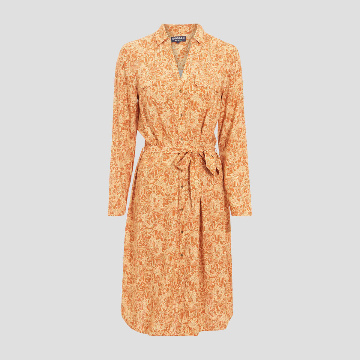 Robe droite éco-responsable camel femme