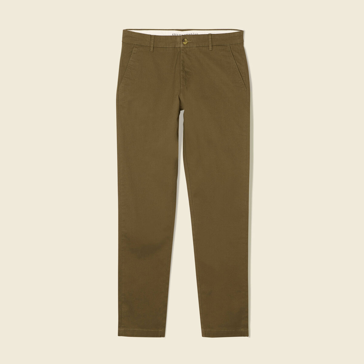 Pantalon slim Instinct chino taupe homme