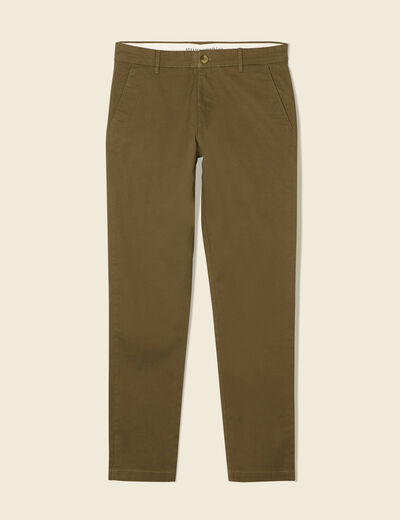 Pantalon slim Instinct chino taupe homme