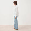 Blouse manches longues bleu femme