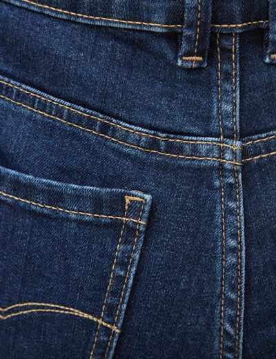 Jeans bootcut taille haute denim brut femme
