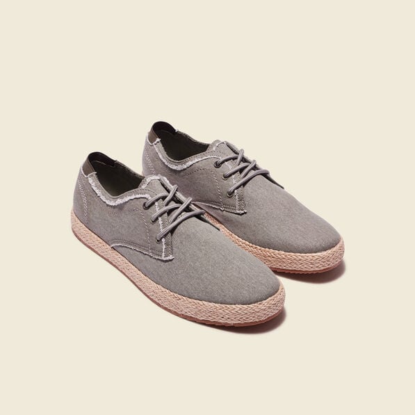 Espadrilles à lacets vert kaki homme