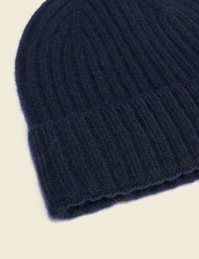 Bonnet bleu marine homme
