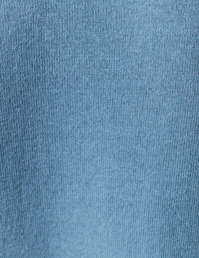 Pull manches longues bleu clair femme