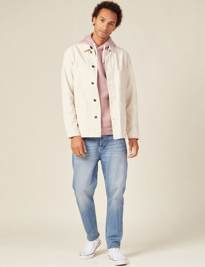Sweat manches longues vieux rose homme