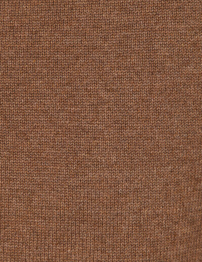 Pull manches longues marron homme